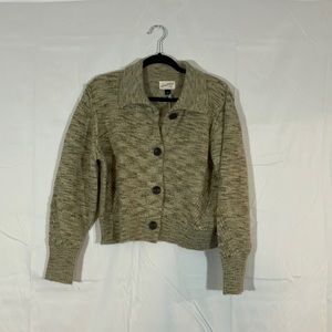 Brand New!! Multi Green Shade Button Up Cardigan
